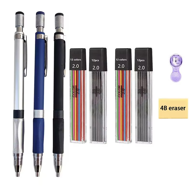 Staedtler Pencil Lumocolor - Zestaw ołówków automatycznych 2.0mm z wkładami