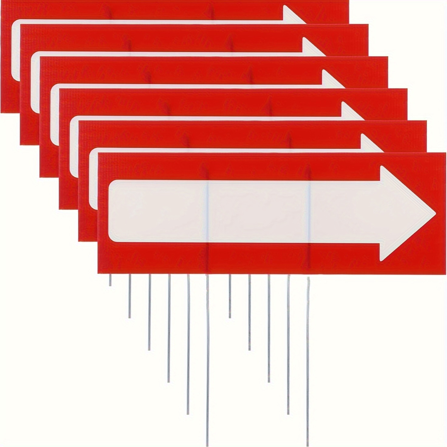 Yard Sign Blank - 6 sztuk pustych znaczków w kształcie