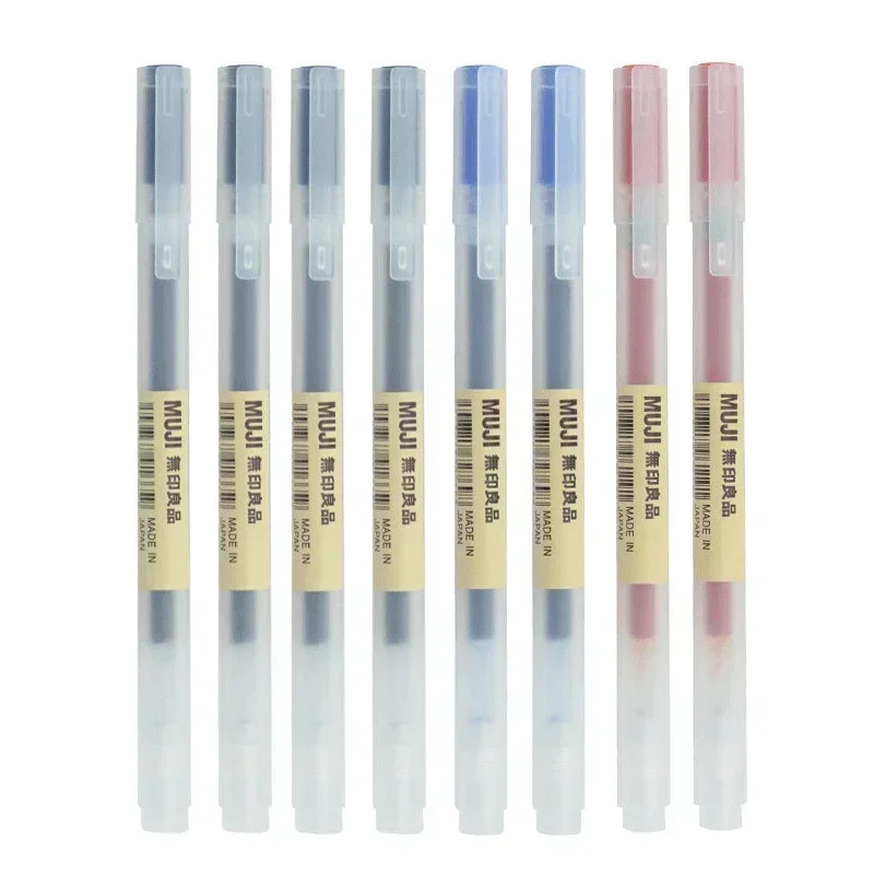 6/8 szt./zestaw Długopisy żelo – Muji Stationery Gel Pen recenzja i cena
