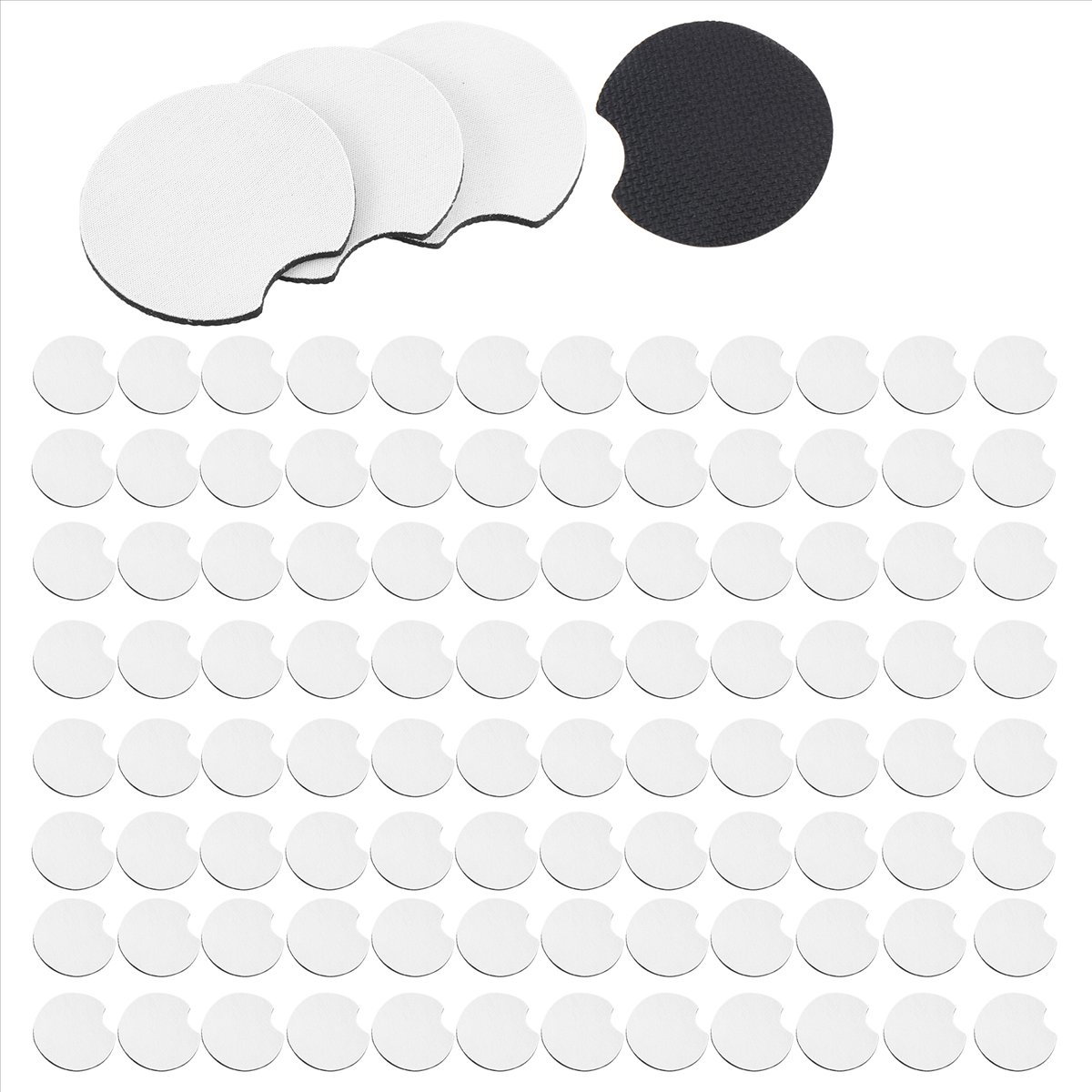 AA83 100 szt. podstawek samoch – Coaster Sublimation Blank recenzja i cena